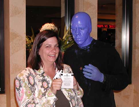 Sarah and her Blue Man